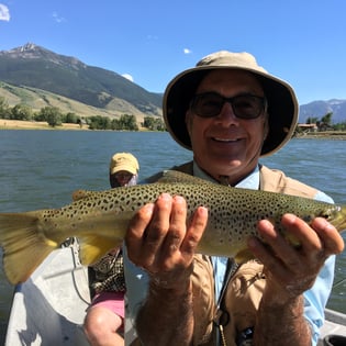 Fishing in Yellowstone River