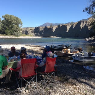 Fishing in Yellowstone River