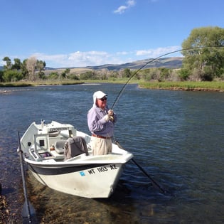 Fishing in Yellowstone River