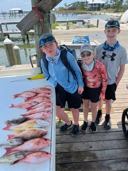 Lane Snapper, Tilefish, Vermillion Snapper Fishing in Gulf Shores, Alabama