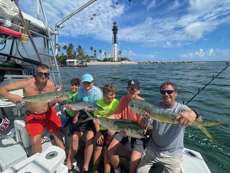 Mahi Mahi / Dorado, Spanish Mackerel Fishing in Pompano Beach, Florida