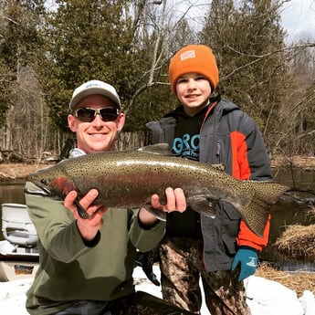 Rainbow Trout Fishing in Thompsonville, Michigan
