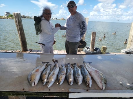 Redfish, Speckled Trout / Spotted Seatrout fishing in Tiki Island, Texas