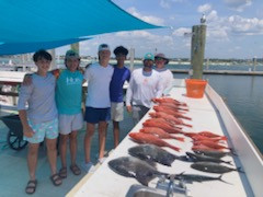Amberjack, Red Snapper, Spanish Mackerel, Triggerfish Fishing in Orange Beach, Alabama
