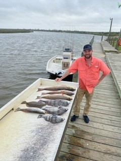 Black Drum, Flounder, Redfish, Speckled Trout Fishing in Freeport, Texas