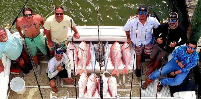Red Snapper, Warsaw Grouper fishing in Galveston, Texas