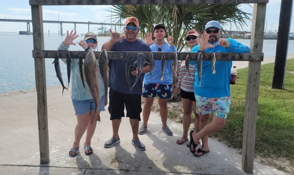 Redfish, Spanish Mackerel, Hardhead Catfish fishing in Port Aransas, Texas