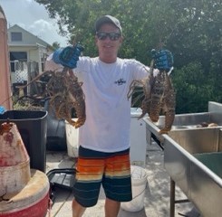 Lobster fishing in Marathon, Florida