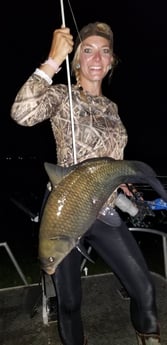 Carp fishing in Livingston, Texas