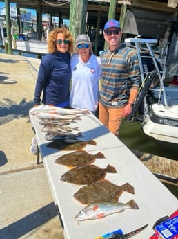 Black Drum, Flounder, Redfish, Sheepshead Fishing in Galveston, Texas
