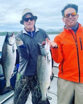 Chinook Salmon Fishing in Kodiak, Alaska