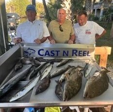Gag Grouper, Spanish Mackerel, Speckled Trout / Spotted Seatrout Fishing in Crystal River, Florida
