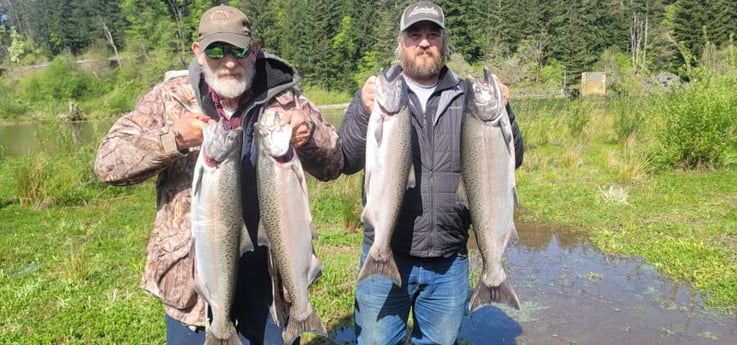Chinook Salmon Fishing in Montesano, Washington