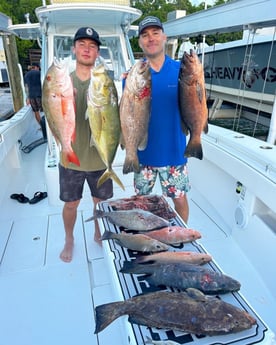 Gag Grouper, Lionfish, Mangrove Snapper, Mutton Snapper, Scup Fishing in Islamorada, Florida