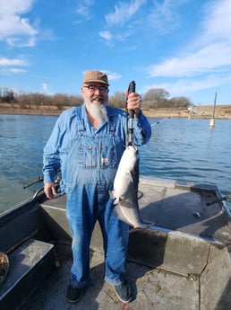 Blue Catfish Fishing in Coldspring, Texas