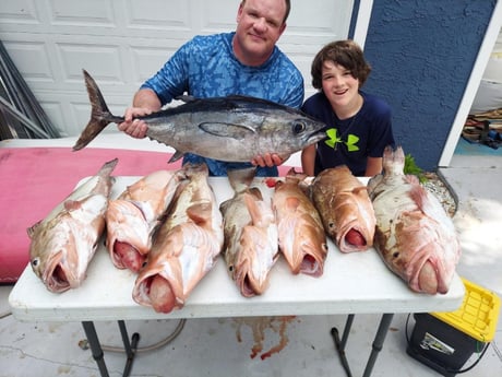 Blackfin Tuna, Red Grouper Fishing in St. Petersburg, Florida