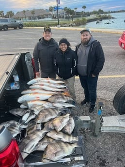 Redfish, Sheepshead Fishing in Port Arthur, Texas