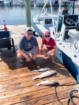 Redfish fishing in Wanchese, North Carolina