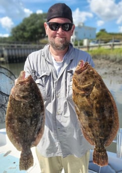 Flounder fishing in Trails End Road, Wilmington, N, North Carolina