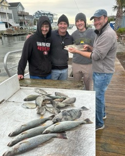 Almaco Jack, Black Drum, Speckled Trout Fishing in Beaufort, North Carolina