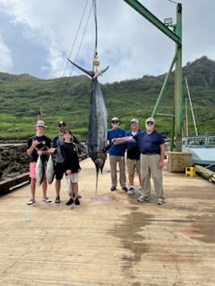 Black Marlin Fishing in Lihue, Hawaii