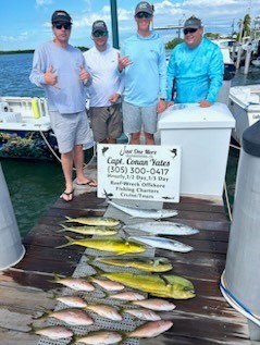 Mahi Mahi / Dorado, Spanish Mackerel, Yellowtail Snapper Fishing in Islamorada, Florida