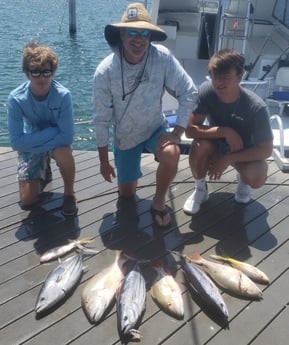 Mutton Snapper, Skipjack Tuna, Yellowtail Snapper fishing in Key West, Florida