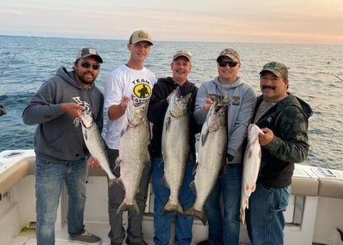 Atlantic Salmon fishing in Manistee, Michigan