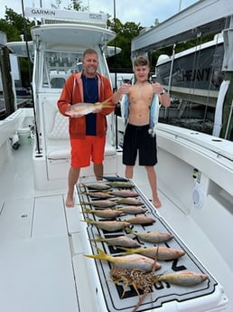 False Albacore, Lobster, Yellowtail Snapper Fishing in Islamorada, Florida