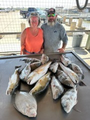 Black Drum, Flounder, Redfish Fishing in Matagorda, Texas