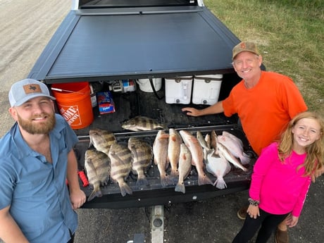 Flounder, Redfish, Sheepshead fishing in Port Arthur, Texas, USA