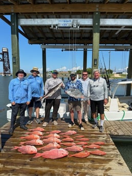 African Pompano, Cobia, Red Snapper Fishing in Freeport, Texas
