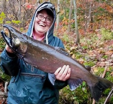Sockeye Salmon Fishing in Verona Beach, New York