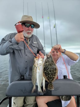 Flounder, Speckled Trout / Spotted Seatrout Fishing in Rio Hondo, Texas