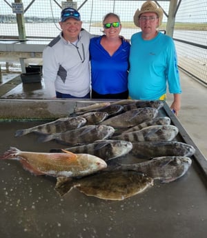 Black Drum, Flounder, Redfish fishing in Matagorda, Texas