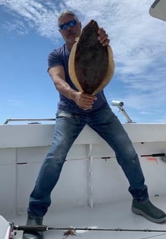 Flounder fishing in Montauk, New York