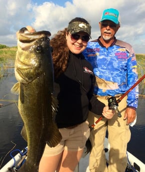 Largemouth Bass Fishing in Okeechobee, Florida, USA