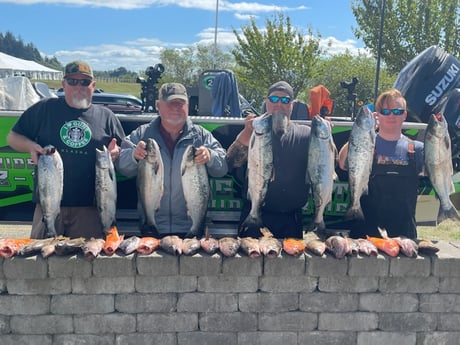 Black Seabass, Blackbelly Rosefish, Chinook Salmon, Lingcod Fishing in Garibaldi, Oregon