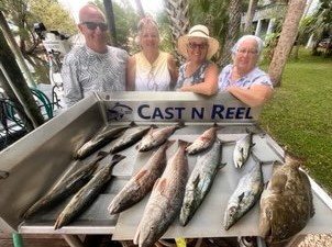 Redfish, Spanish Mackerel, Speckled Trout / Spotted Seatrout Fishing in Crystal River, Florida
