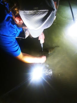 Flounder fishing in Rio Hondo, Texas