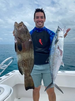 Black Grouper, Cero Mackerel fishing in Islamorada, Florida