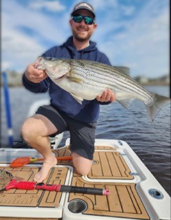 Striped Bass Fishing in Little River, South Carolina