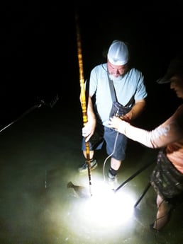 Flounder fishing in Rio Hondo, Texas