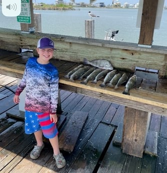 Black Drum, Speckled Trout Fishing in Texas City, Texas