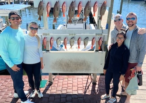 Red Snapper, Scamp Grouper, Scup / Porgy Fishing in Destin, Florida