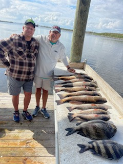 Redfish, Sheepshead Fishing in Shell Beach, Louisiana