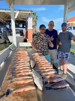 Mangrove Snapper, Speckled Trout Fishing in Surfside Beach, Texas