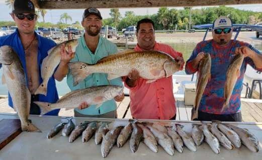 Redfish, Speckled Trout / Spotted Seatrout fishing in Tiki Island, Texas