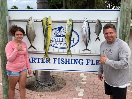 Albacore Tuna, Mahi Mahi / Dorado, Skipjack Tuna fishing in West Palm Beach, Florida