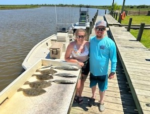 Flounder, Speckled Trout Fishing in Freeport, Texas